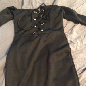 Lace-Up Party Dress